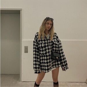 Storets Houndstooth Shacket